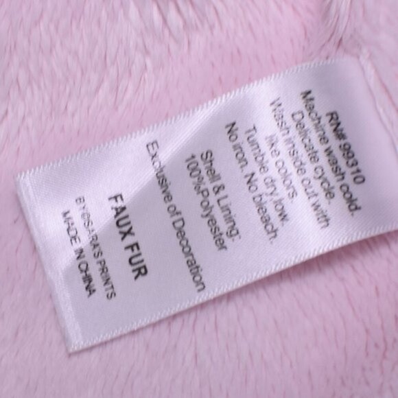 Little Girls Faux Fur Pink Sparkly Vest Size 2 T - Picture 6 of 10